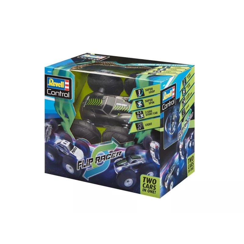 Revell Control 24634 Stunt Car FlipRace Einsteiger-Elektro-RC-Monstertruck mit Allradantrieb (24634)