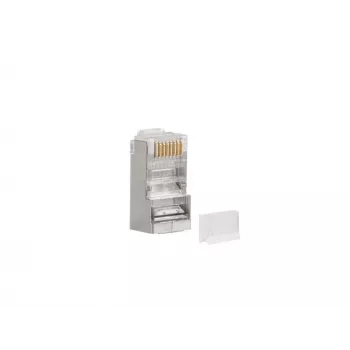 LANBERG RJ-45 Steckverbinder PLS-6000 Cat6 F/UTP transluzent weiß, 100er-Pack