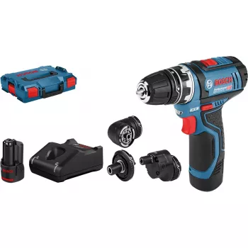 Bosch GSR 12V-15 FC Professional 1300 U/min Schlüssellos 600 g Schwarz, Blau