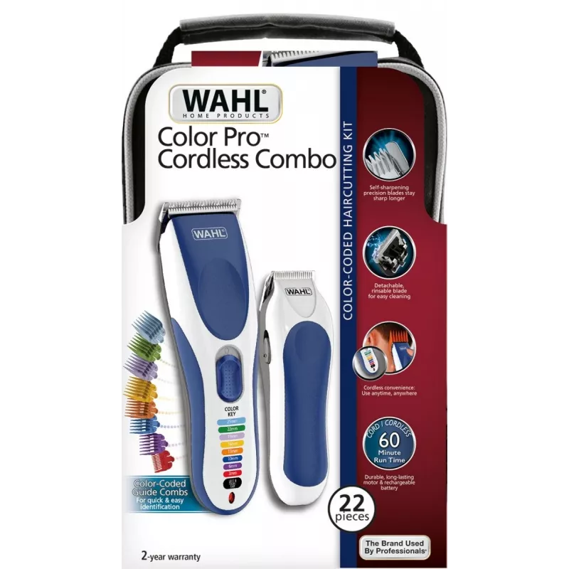 Wahl 09649-916 Haarschneider/Trimmer Blau, Weiß 8 Nickel-Metallhydrid (NiMH)