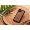 Smartphone-Hülle man and wood für iPhone 11 Pro Max — schwarze Walnuss, Holzrückseite, Schutzrahmen