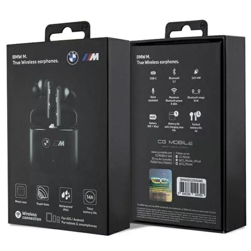 Bluetooth-Kopfhörer TWS BMWSES20MAMK schwarz