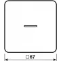 Jung HOME Taster 1-fach BTCD17101WW 1 (BTCD17101WW)