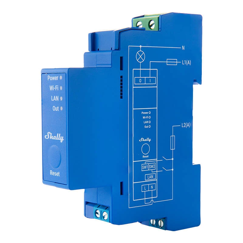 Halbleiterrelais Shelly Pro 1 Blue 16A 110-240V Wi-Fi