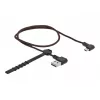 USB-Kabel DeLOCK EASY-USB 2.0 Typ-A auf Micro-B Stecker 0,5 m Schwarz