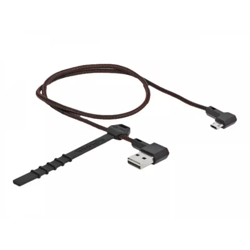 USB-Kabel DeLOCK EASY-USB 2.0 Typ-A auf Micro-B Stecker 0,5 m Schwarz
