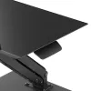 Maclean Schreibtischständer für Monitor oder Laptop, Gasfeder, für stehendes und sitzendes Arbeiten, schwarz, MC-493