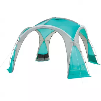 Event Dome Shelter XL, 4,5 x 4,5m, Pavillon Hellblau/Grau