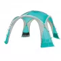 Event Dome Shelter XL, 4,5 x 4,5m, Pavillon Hellblau/Grau