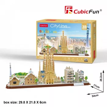 3D Puzzle - Barcelona - Schwierigkeitsgrad: 4/8