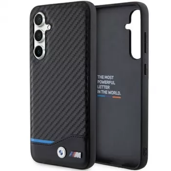 BMW | BMHCS23FE22NBCK | Rückseitenabdeckung | Samsung | Galaxy S23 FE | Leder Carbon | Schwarz