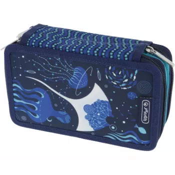 Herlitz TriCase Deep Ocean 31 pcs Blau Polyester 190x70x115 mm