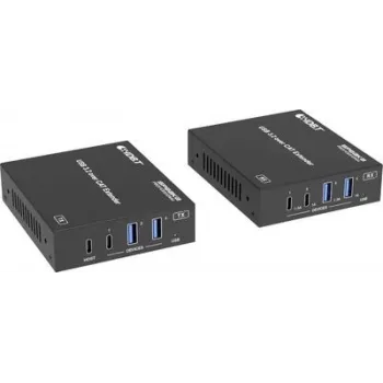 SpeaKa Professional SP-USBE-820 7+1 Port KVM-Extender über PC steuerbar Schwarz (SP-13472864)