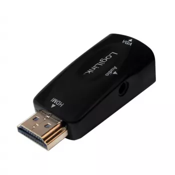 LogiLink CV0107 Kabeladapter HDMI VGA Schwarz (CV0107)