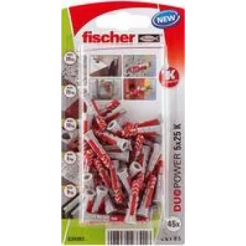 Fischer DuoPower 5 x 25 K NV Dübel 25 mm 534992 1 Set (534992)