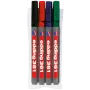 Marker Edding 361 4 Stück Faserschreiber Schwarz Blau Grün Rot