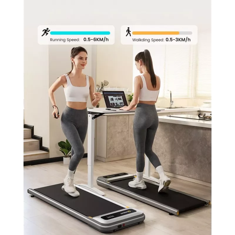 Laufband UREVO U1 Pro — Motor 2.25 PS, Geschwindigkeit 1–6 km/h, Lauffläche 420×1200 mm, maximales Benutzergewicht 120 kg