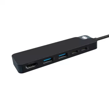 USB-C-Hub HYPER HD4101BKGL – 5-Port (USB-C, USB 3.2 Gen1 Typ-A, HDMI 4K), 5000 Mbit/s, Schwarz