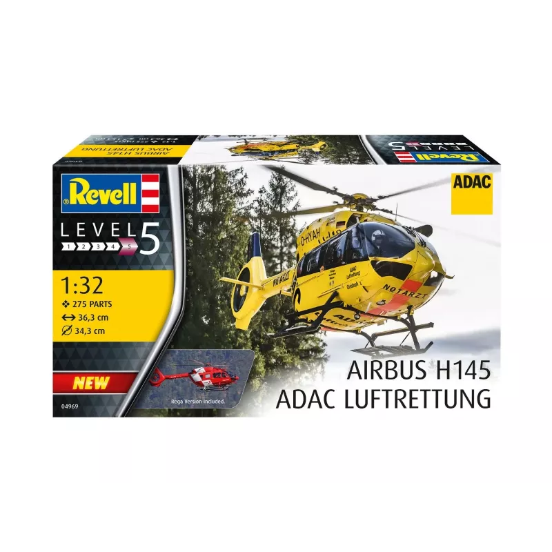 Kunststoffmodell H145 ADAC/REGA 1/32