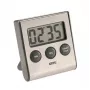 GEFU CONTARE Digitale Küchenuhr Schwarz, Edelstahl
