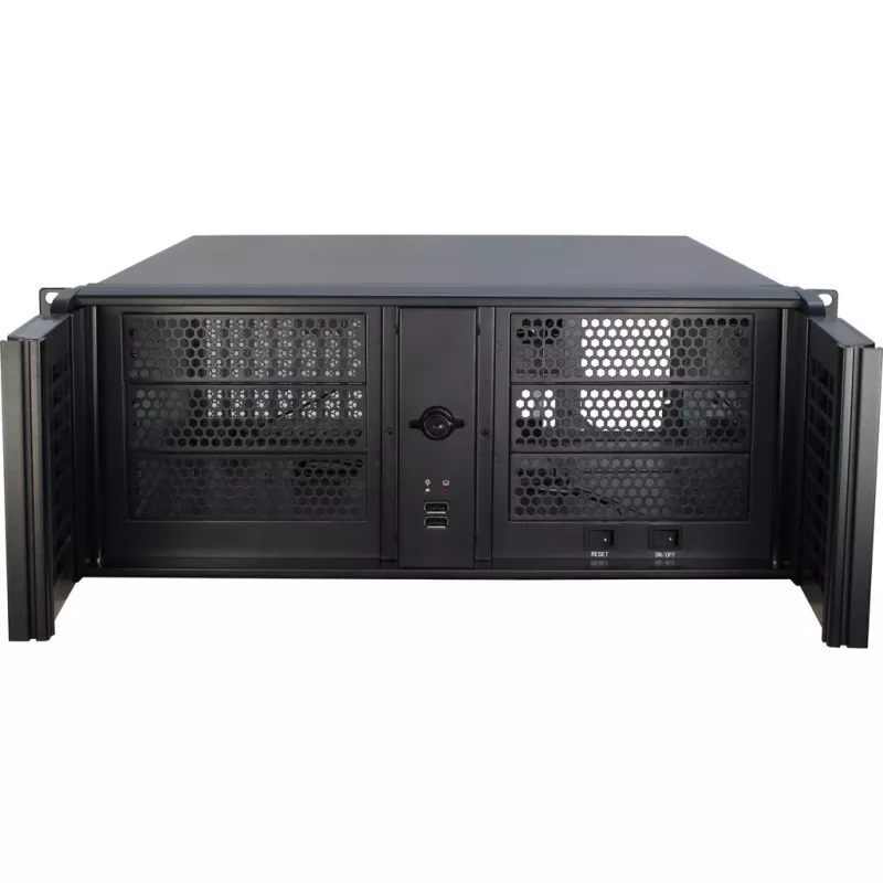 Servergehäuse Inter-Tech 4U-4098-S Rack Schwarz