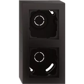 Gira AP-Gehäuse 2f Rahmen schwarz m 106209 (106209)