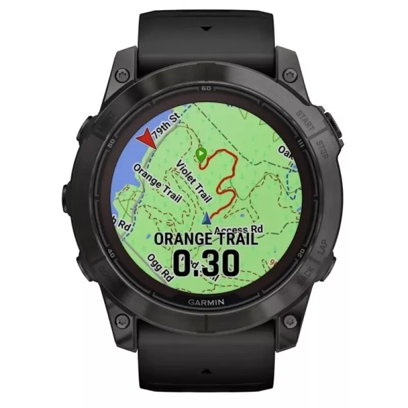 Smartwatch GARMIN fēnix 7X Pro 51 mm, 1,4 Zoll (3,56 cm) MIP 280×280, Touch, Wi‑Fi, GPS, 32 GB, Schwarz