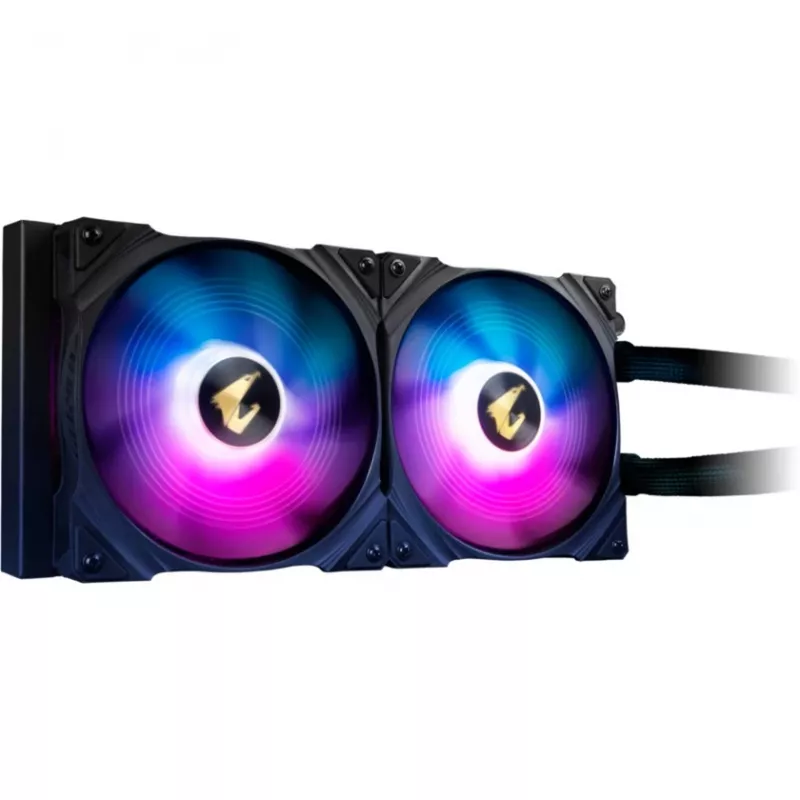 GIGABYTE AORUS WATERFORCE X 280 Prozessor All-in-One-Flüssigkeitskühler, schwarz, 1 Stk.