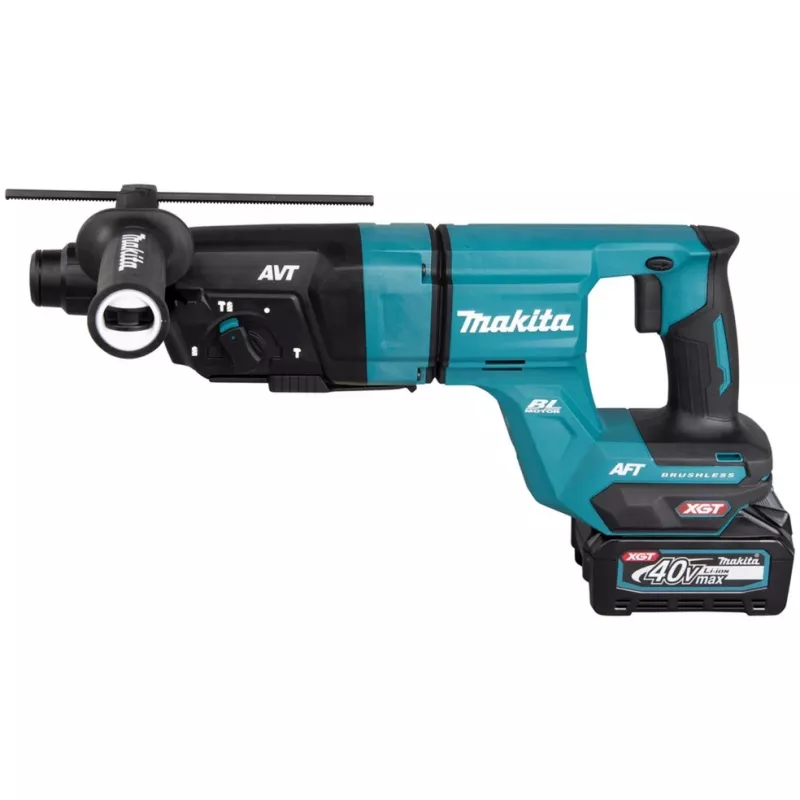 Akku-Kombihammer HR007GM201 XGT, 40 Volt, Bohrhammer Blau/Schwarz, 2x Li-Ion Akku 4,0 Ah