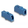 DeLOCK Glasfaserkoppler LC Simplex Buchse auf LC Simplex Buchse UPC blau