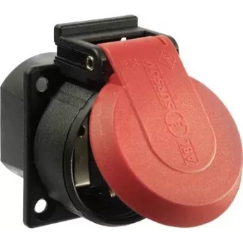 Socket AS Schwabe 45080 IP54 rot — wetterfeste Steckdose für den Außeneinsatz