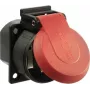 Socket AS Schwabe 45080 IP54 rot — wetterfeste Steckdose für den Außeneinsatz