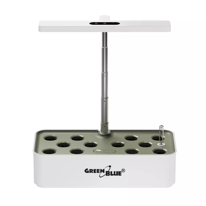 GreenBlue Intelligentes Indoor-Pflanzenanzuchtsystem, SMART-Topf, 4L Fassungsvermögen, für 12 Pflanzen, Vollspektrum-LEDs, GB133