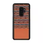 Smartphone-Hülle man and wood für Samsung Galaxy S9 Plus – braunes Karomuster mit schwarzem Rand