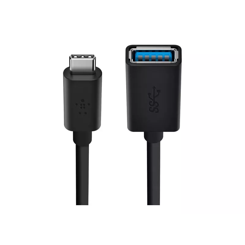Belkin USB 3.0 Buchse 5GBit/s USB-C auf USB-A 1m Grau (F2CU036BTBLK)
