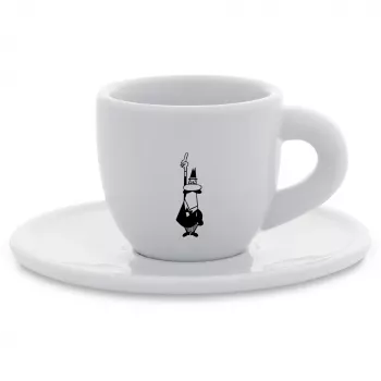 Bialetti Moka Becher Istituzionale Weiß, Porzellan