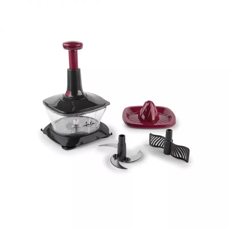 Manueller Lebensmittelzerkleinerer JATA HMAQ4505 Schwarz Bordeaux