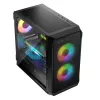 Computer-Gehäuse Logic Concept Portos Mini ARGB Micro ATX Schwarz