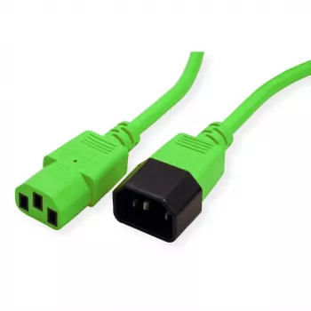 ROLINE 19.08.1534 Netzkabel Grün 3 m IEC 320 (19.08.1534)
