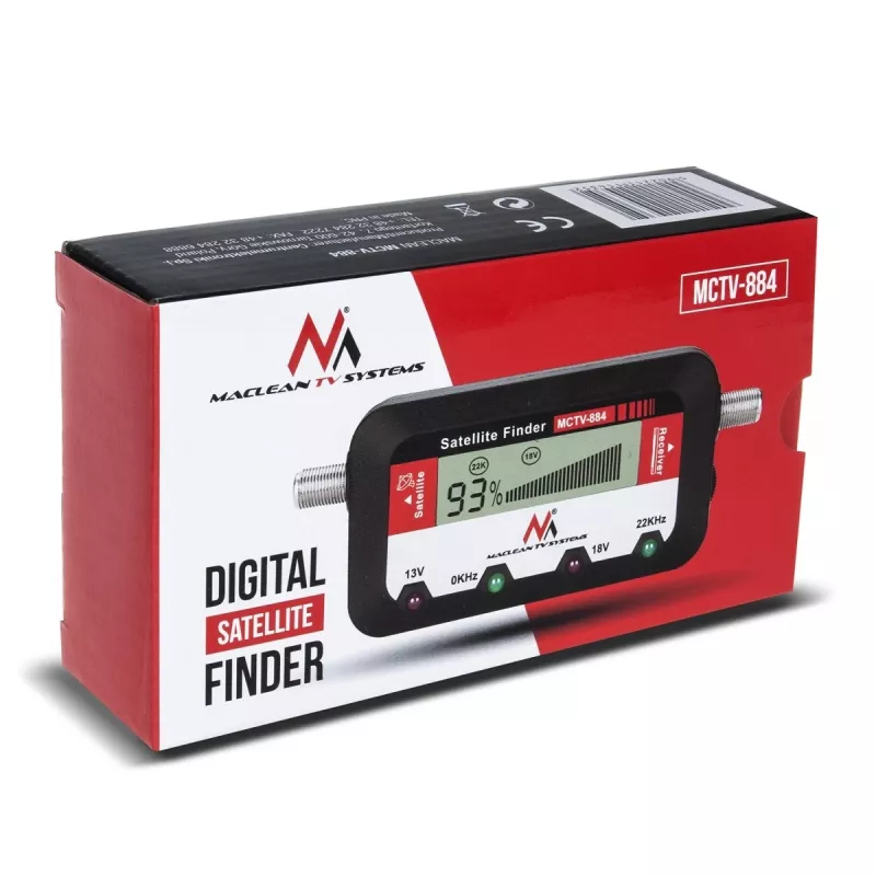 Maclean MCTV-884 Digitales Satellitensignal-Messgerät, LCD