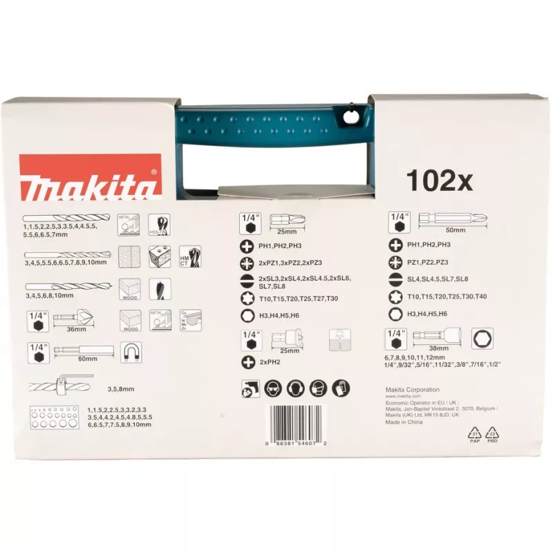 Bohrer- und Bit-Set B-68432 (102-teilig)