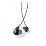 Shure SE112-GR Kabelgebundene In-Ear-Kopfhörer für Anrufe/Musik, Schwarz, Grau
