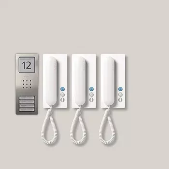 Siedle SET CA 812-3 E/W – Kabelgebunden – Edelstahl – Weiß – Wand