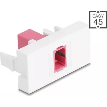 Patchpanel-Modul DELOCK 90895 — SC Simplex Fiber-Adapter, violett/weiß