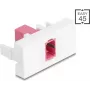 Patchpanel-Modul DELOCK 90895 — SC Simplex Fiber-Adapter, violett/weiß