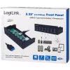 LogiLink USB 3.0 Hub, 7-Port 5,25 Zoll intern, mit Schnellladefunktion - Hub - 6 x SuperSpeed USB 3.0 + 1 x SuperSpeed USB 3.0 (Laden)