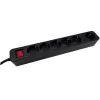 Power Extension M-Cab POW0027 3m 6 AC Outlets 16A Indoor Schwarz