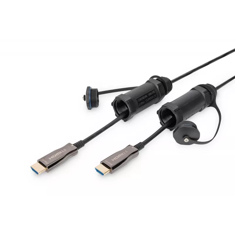 Digitus 4K HDMI AOC gepanzertes Verbindungskabel 10m 2.0 14,4 Gbit/s