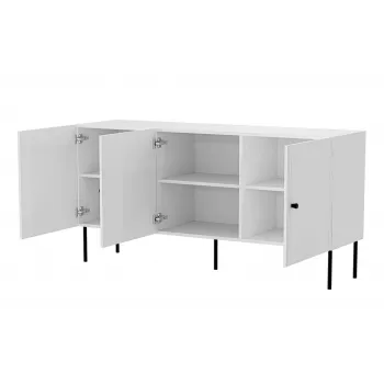 3D Kommode PALAZZO BIS 151x40x75 weiß matt