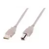 Assmann USB-Verbindungskabel, Typ A - B M/M, 3,0 m, USB 2.0 geeignet, UL, beige (AK-300102-030-E)